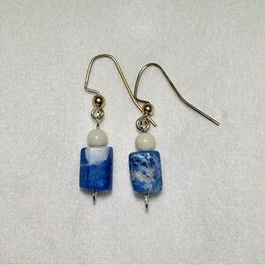 Elegant Sodalite Dangle Earrings
